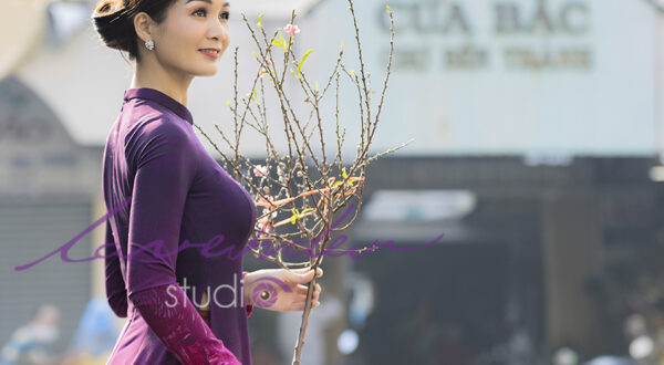 Chụp ảnh áo dài Tết giá rẻ ở Hà Nội