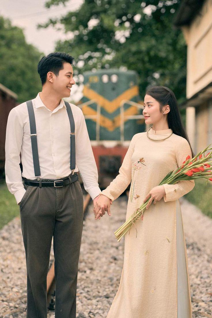Chụp ảnh couple áo dài giữa rừng thông Đà Lạt đẹp như phim