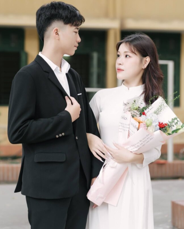 Chụp ảnh couple áo dài chân dung tone màu Hàn Quốc 2026
