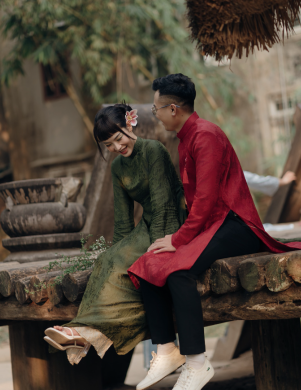 Dịch vụ chụp ảnh cưới du lịch với áo dài đẹp tự nhiên và sang trọng